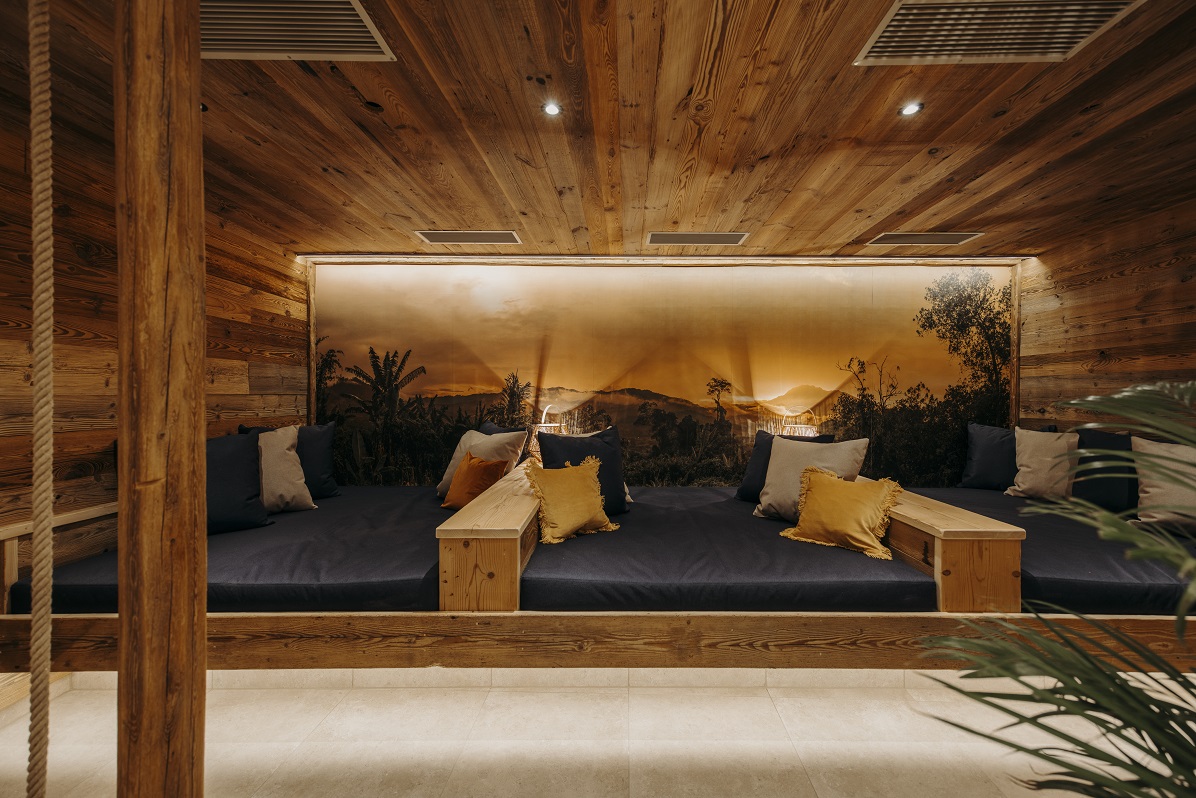 Relaxen in der Garden Chill Area