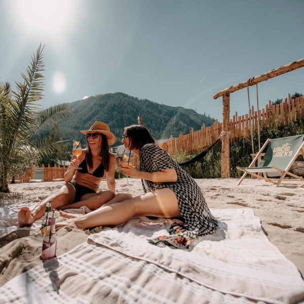 Picknicken am "Strand" vom Uncle Jack's