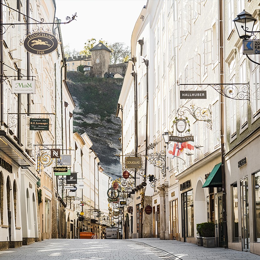 Shoppen in der Getreidegasse Salzburg © SalzburgerLand Tourismus