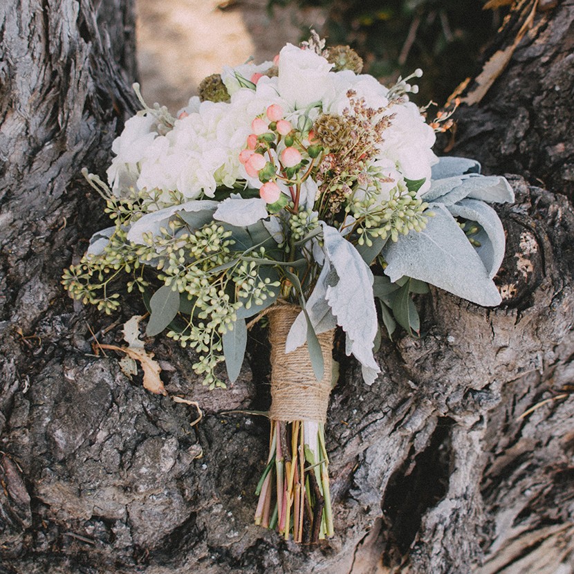 Hochzeits-Blumenstrauß im Boho-Stil