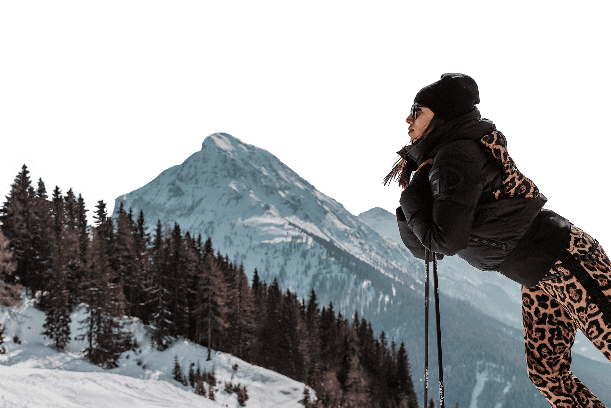 Ausblick auf die verschneiten Berge in Flachau © Matthias Warter